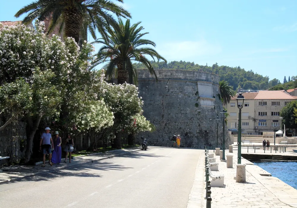 Riva u gradu Korčuli